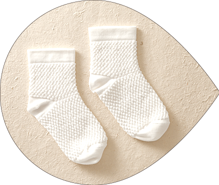 旅する靴下【ホワイト】