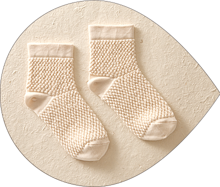 旅する靴下【ベージュ】