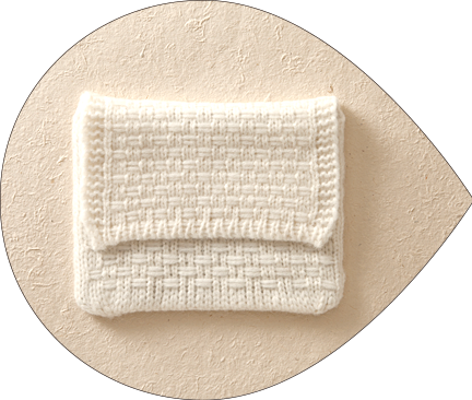 ニットクラッチ【ホワイト】